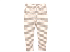 Joha rosa brown stripe leggings merino wool/silk